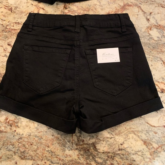 KanCan Black Distressed Shorts - Picture 3 of 3